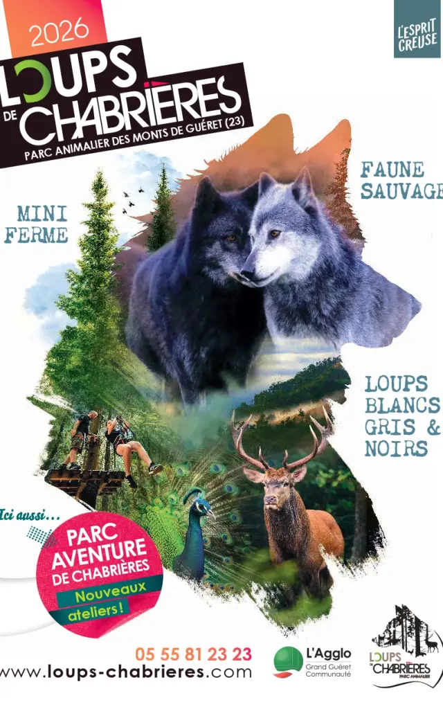 Parc animalier des Monts de Guéret - Les loups de Chabrières